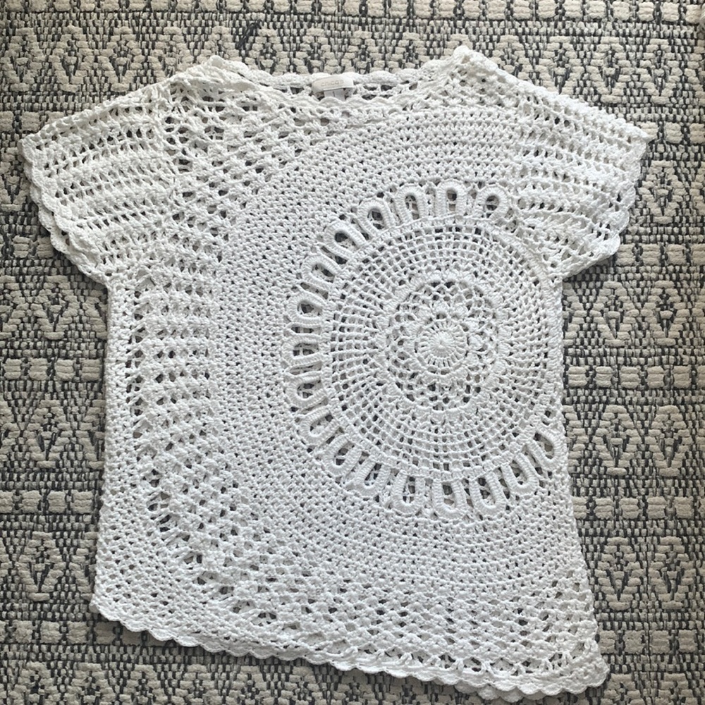 Chico’s Cotton Crochet Top